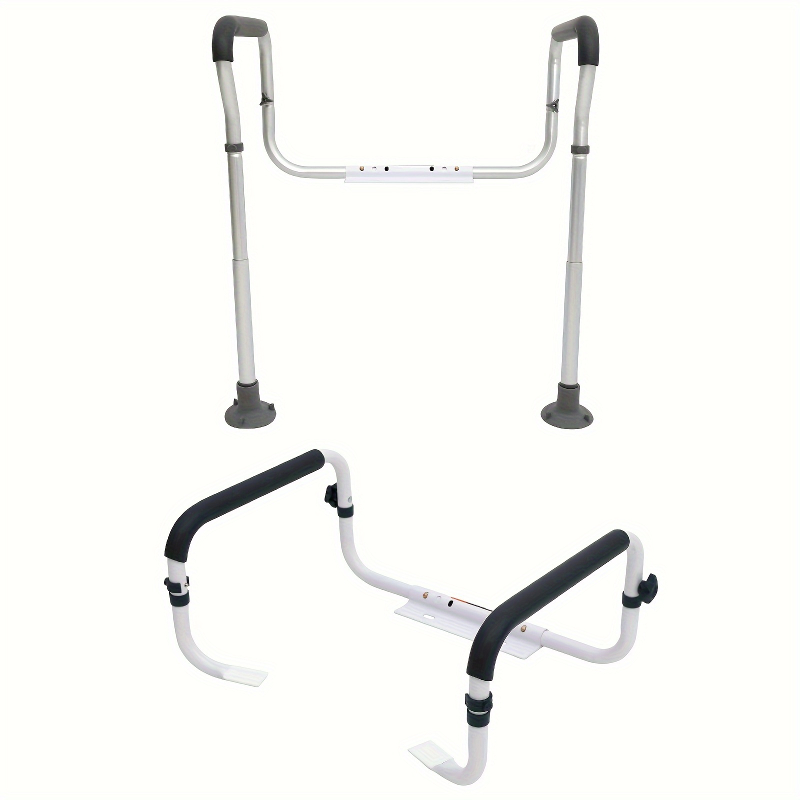 

Bathroom Frame Padded Armrests, Toilets, Supports 300 Lbs, For Handicap, Disabled, And Seniors