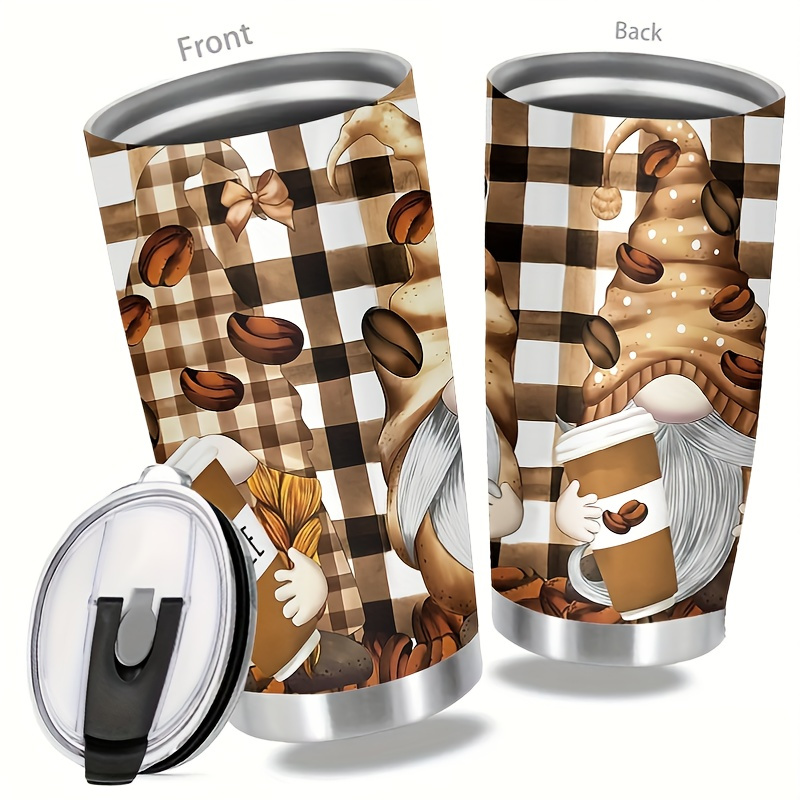 

Gnome Coffee-themed 304 Stainless Steel Insulated Travel Mug 20oz - Best Friend Birthday Gifts For Women, Perfect Friendship Present For Bff, Bestie, Unique Gift Idea For Coffee Lovers With Lid