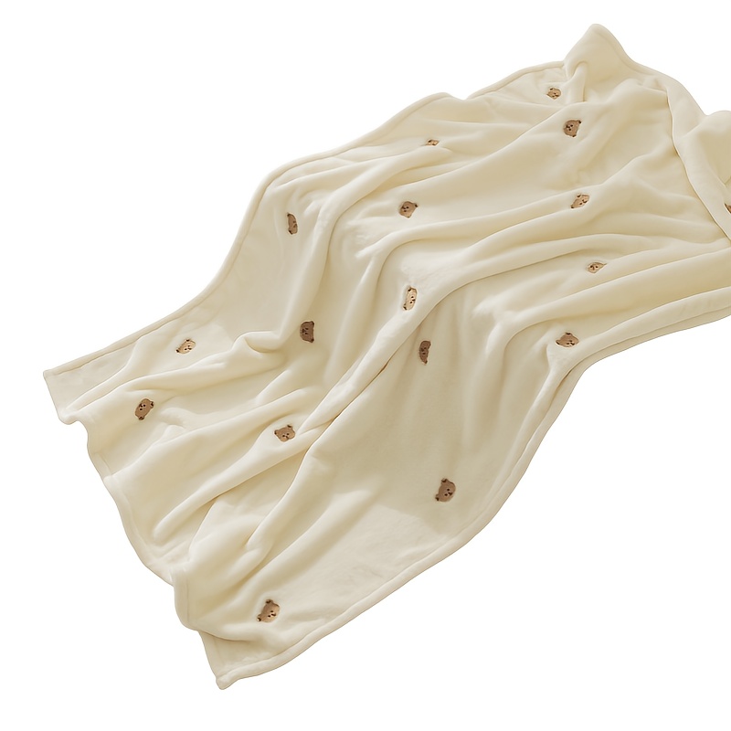 Image of A Baby Embroidered Blanket, Air-conditioning Blanket, Swaddle Blanket, Children's Blanket