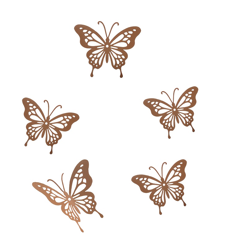 5pcs Metal Rusty , 5.91 Inches Long (approximately 15 Cm), Spring Wall Decoration, Outdoor Garden Decoration, Suitable For Park Courtyard Walls, Farm Fences