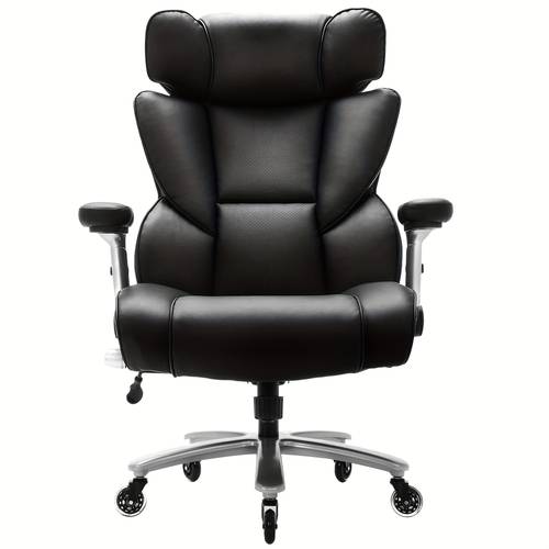 500 lb heightened studio chair suitable for studio environment with adjustable lumbar support studio chair with reversible armrests and wide seat high back recliner black
