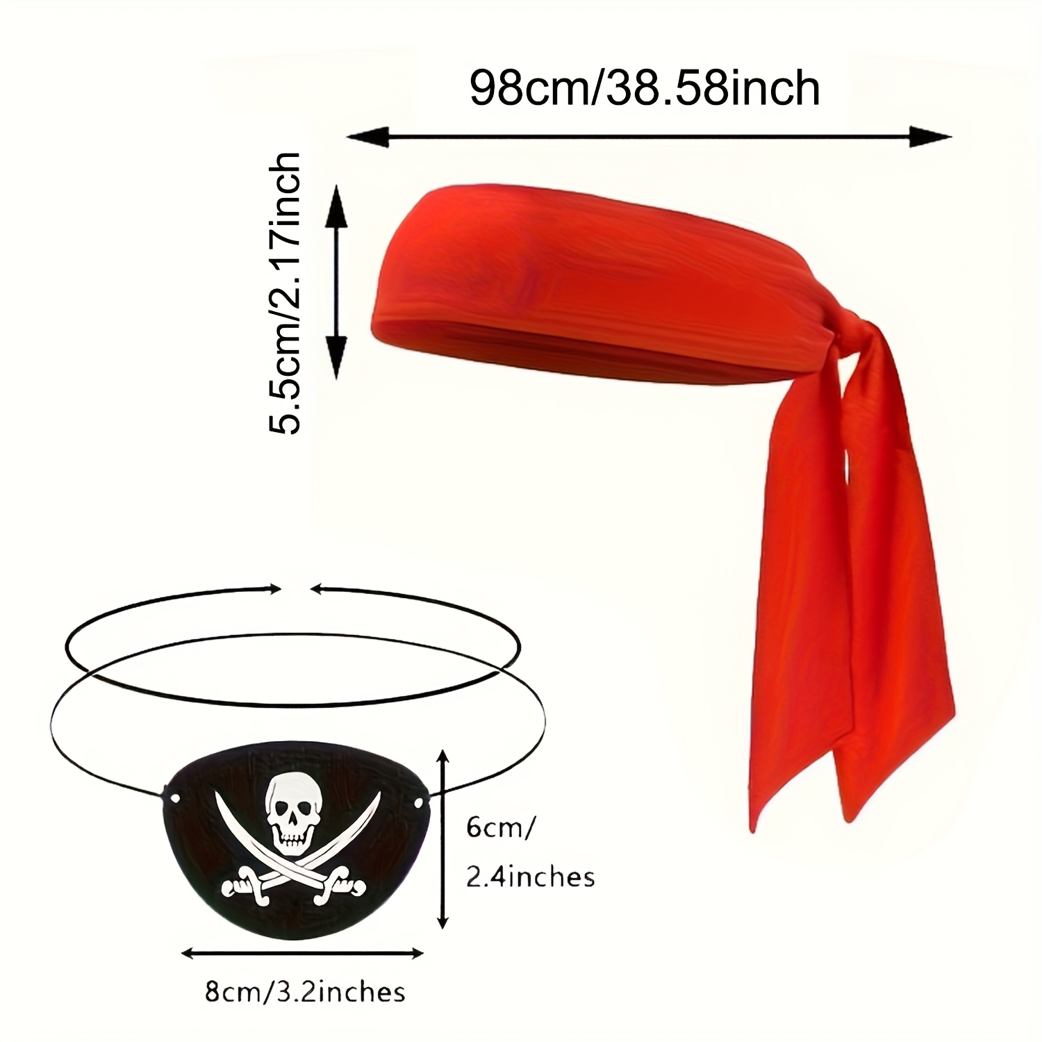 10pcs Practical Halloween Pirate Decoration Set
