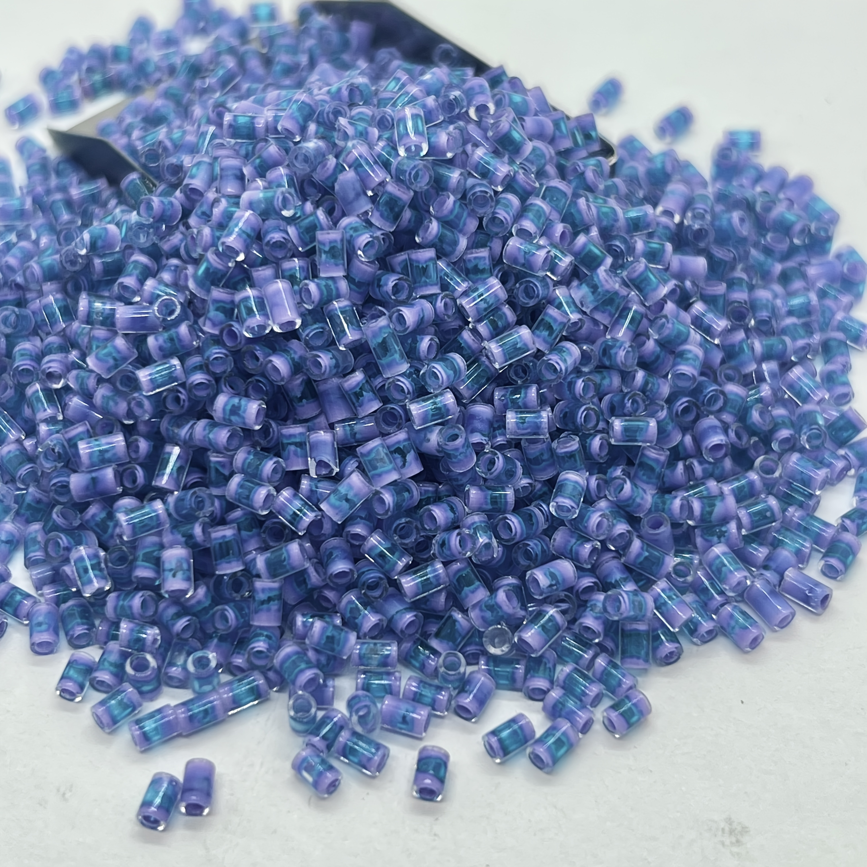 Colorful Bamboo-shaped Glass Bead Set, 320pcs for DIY Jewelry Making