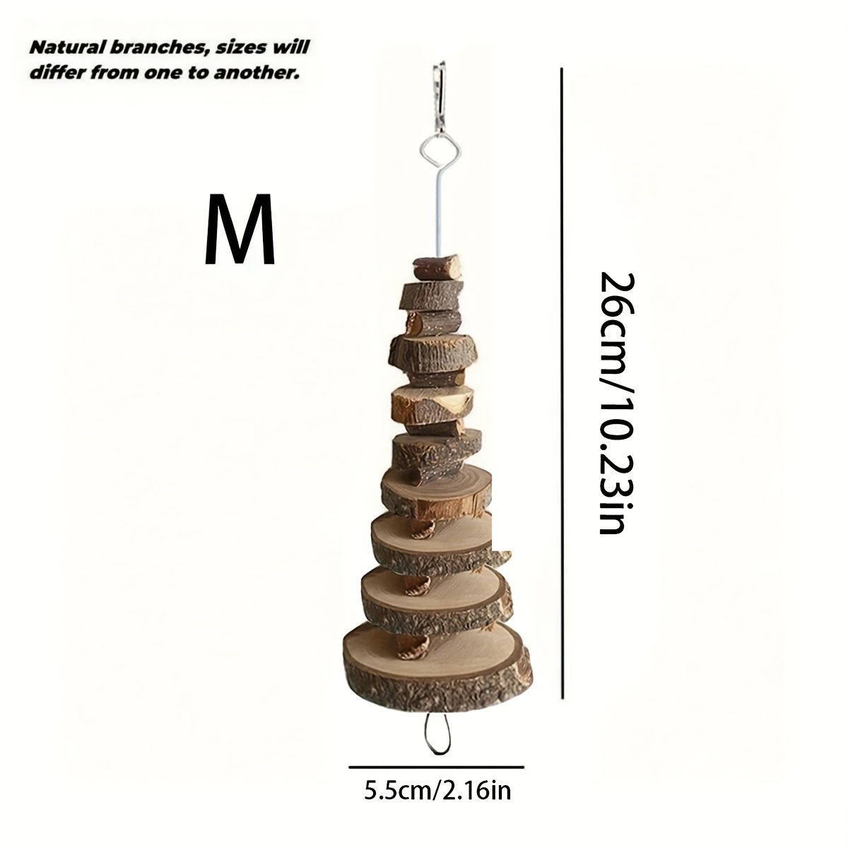 A Pet Wood Chew Toy For Rabbits, Guinea Pigs, , And Hamsters, Featuring Round Wood For Gnawing