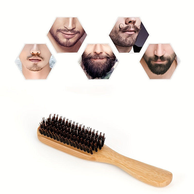 Bamboo Handle Hair Brush with Soft Bristles for All Hair Types
