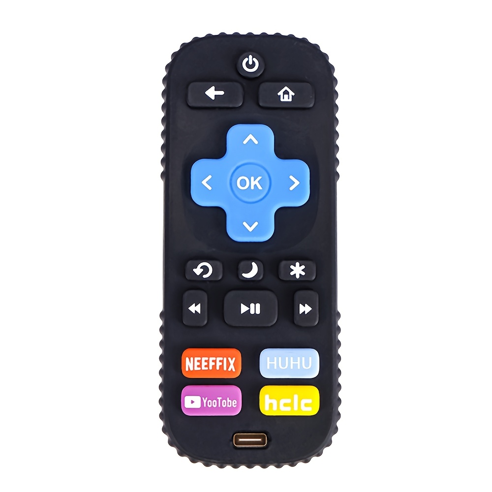 1pc Soft Silicone Youngsters Teether Toy - Pink Remote Control Design with Colorful Buttons, Safe & Durable Chew Toy for Teething Youngsters 0+, Easy to Clean & Disinfect, Youngsters Toy