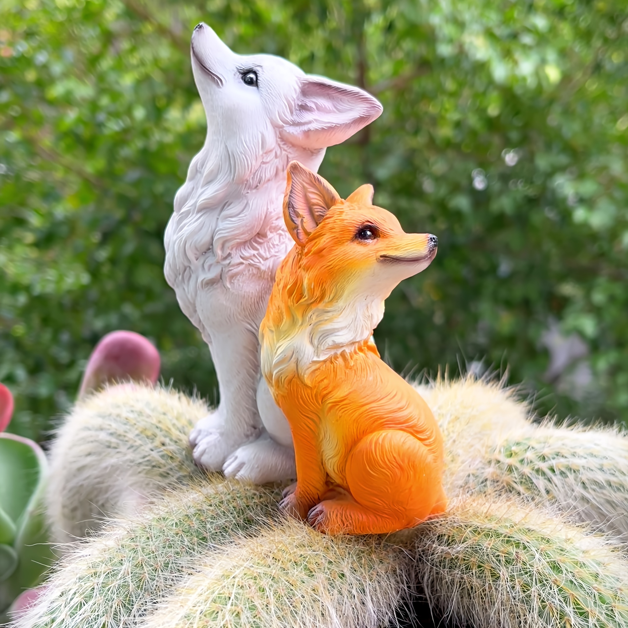 1pc resin nine tailed fox decoration ideal indoor outdoor - Temu