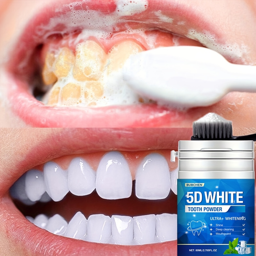 80ml 5d bright toothpowder tooth deep cleaning   breath toothpaste   products with pearl powder