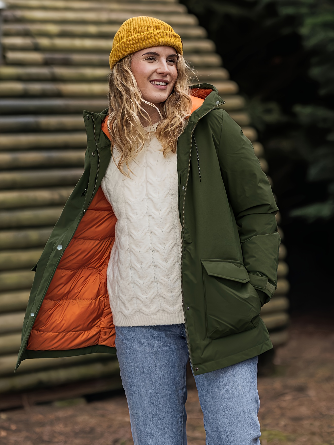 womens high quality windproof winter coat long parka jacket Temu