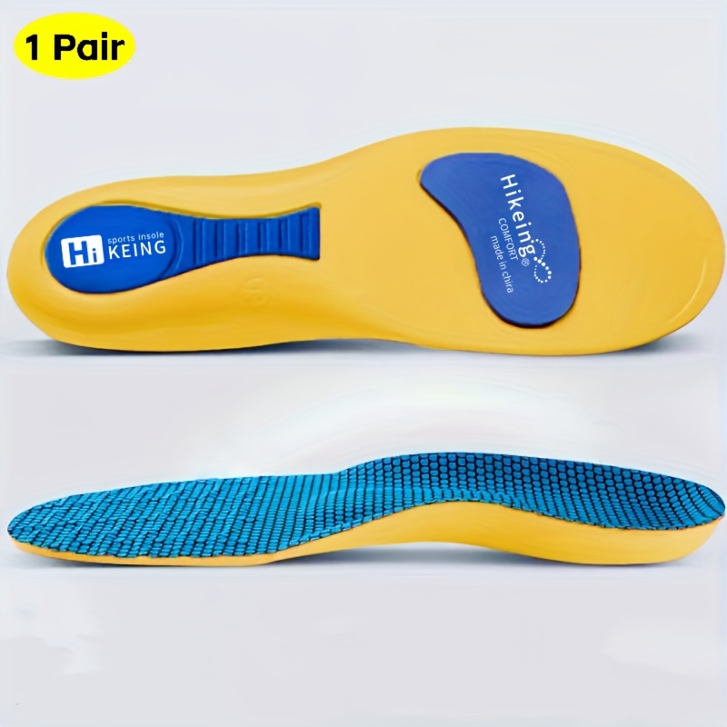 TEMU 1 Pair Sports Elastic Insole, Shock-absorbing, Breathable And Comfortable Running Insole, Suitable For Running And Long-term