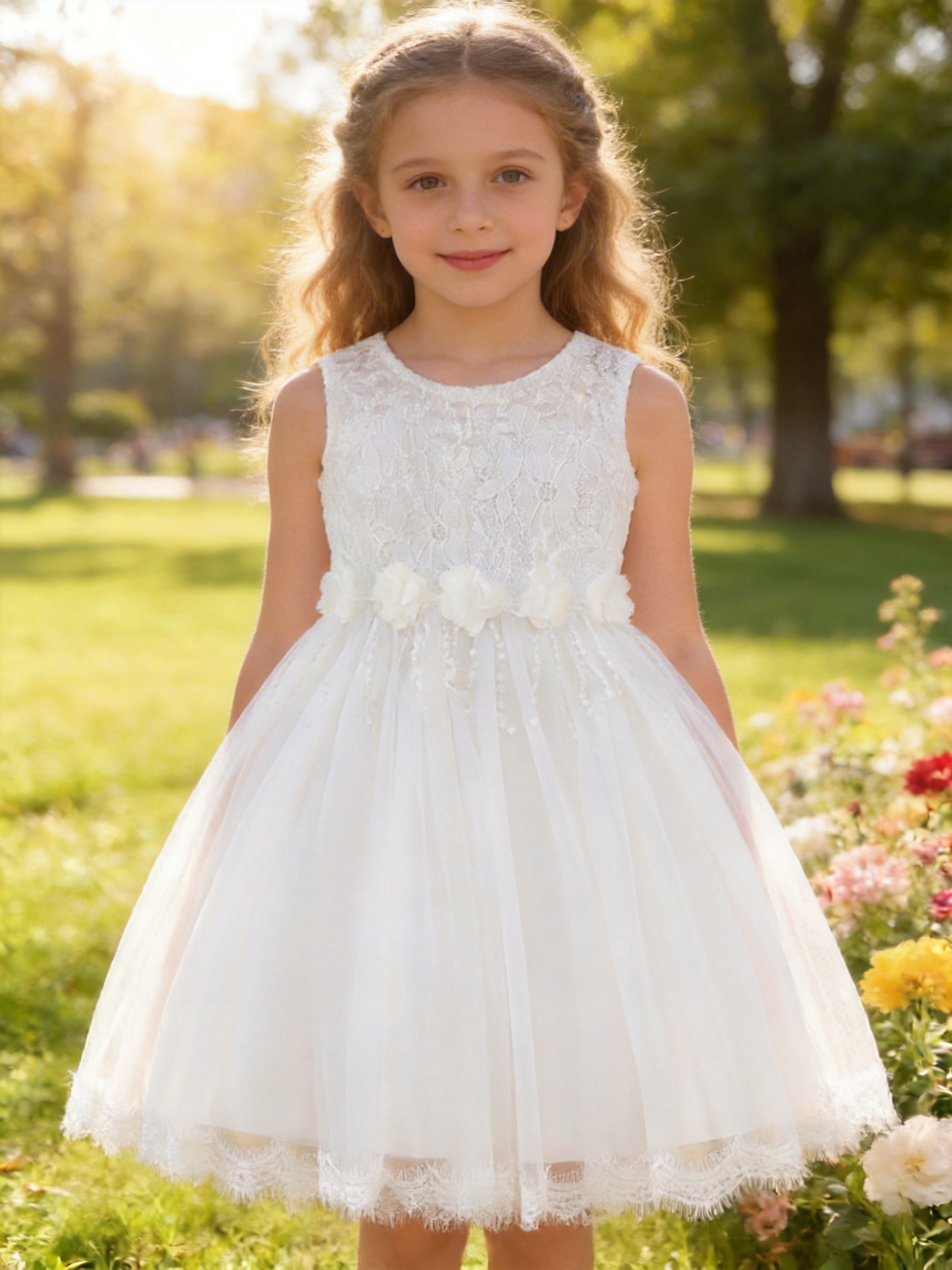 toddler girl white dresses sold on Temu United States