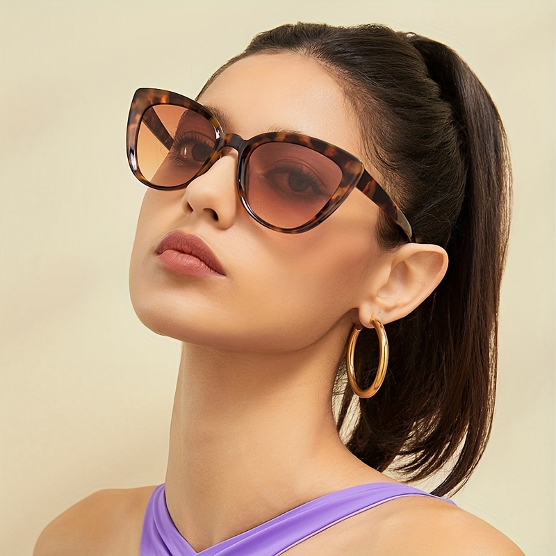 

Retro Cat Eye Sunglasses For Women Casual Fashion Anti Glare Sun Shades For Vacation Beach Party