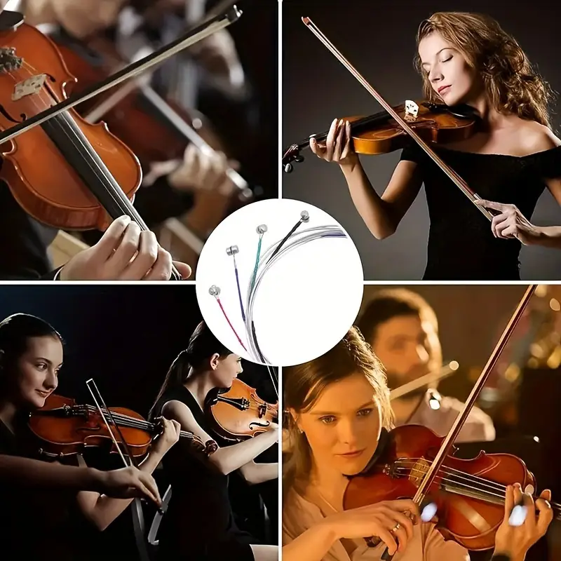 Set Corde Violino 4/4 - Acciaio, Complete (G-D-A-E), Per Principianti E Professionisti - Foto 3
