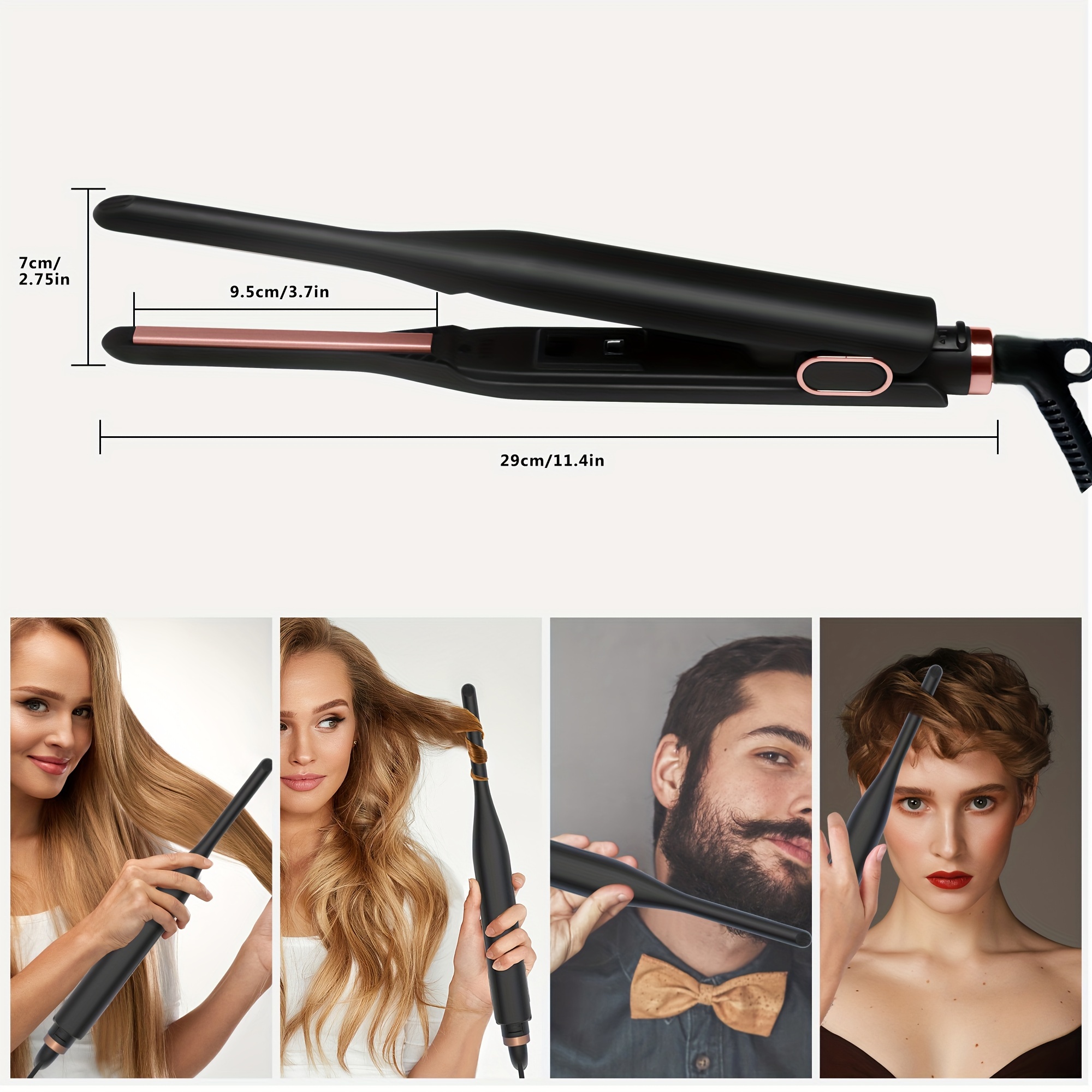 2 in 1 hair straightener and curler best sale