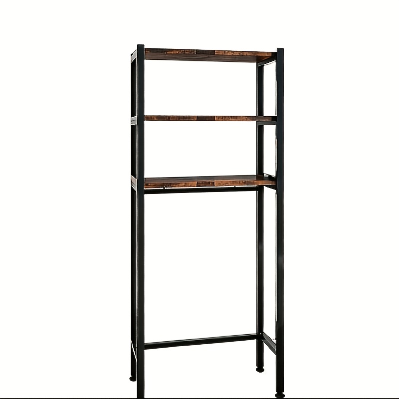 Image of 2.bathroom Storage Rack With 3-tier Shelves Maximizes Vertical Storage, Stable And Durable Over Toilet Storage, Fits Most Toilets Space Saving Organizer For Small Bathrooms, Shelves