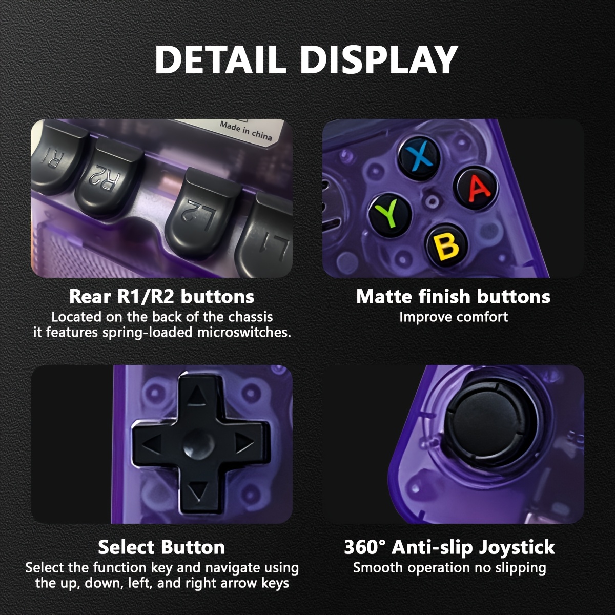 Handheld Gaming Console, Portable Device with HD Screen