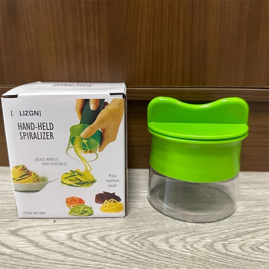 E-shop Verstellbarer Hand-Spiral-Gemüseschneider - Manueller Obst- und Gemüseschneider, für Salate, Dreh-Schneide-Küchengerät
