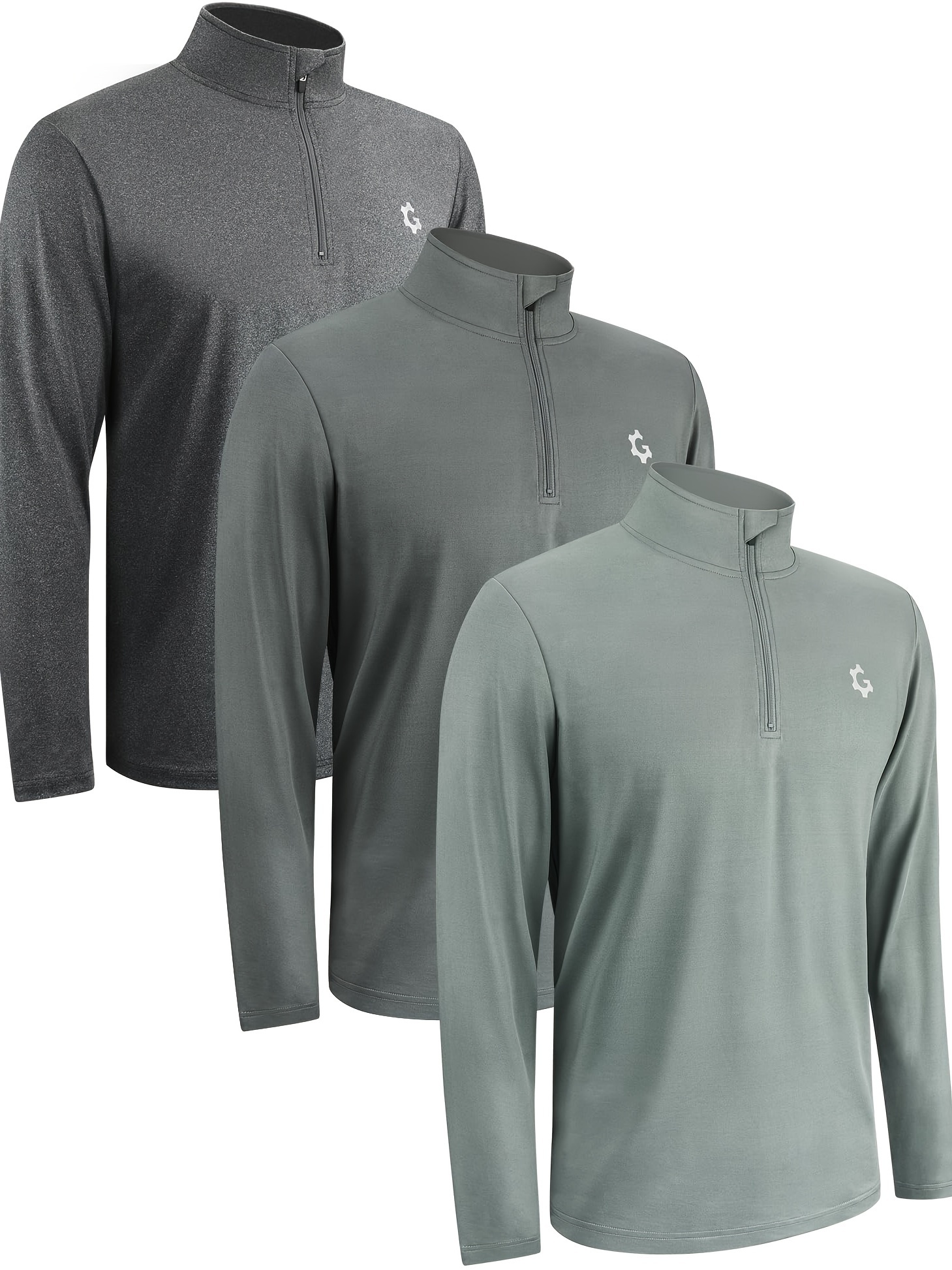 quarter zip pullover men long sleeve sweatshirts running - Temu