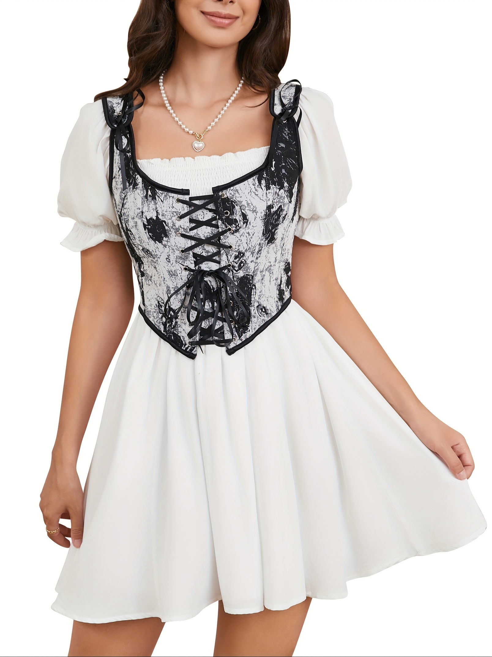white christmas dresses Corset Dress