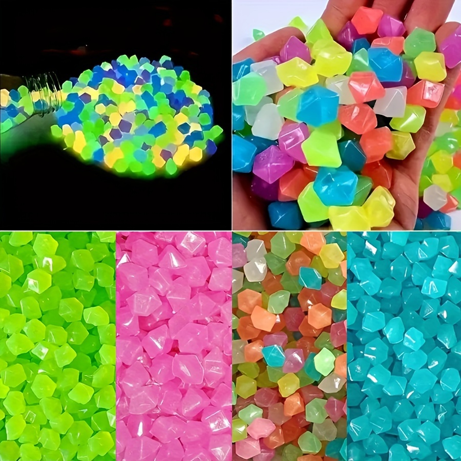 

2200pcs Vibrant Glow-in-the-dark Granule - Enchanting Outdoor Decor For Gardens, Pathways, & Parties