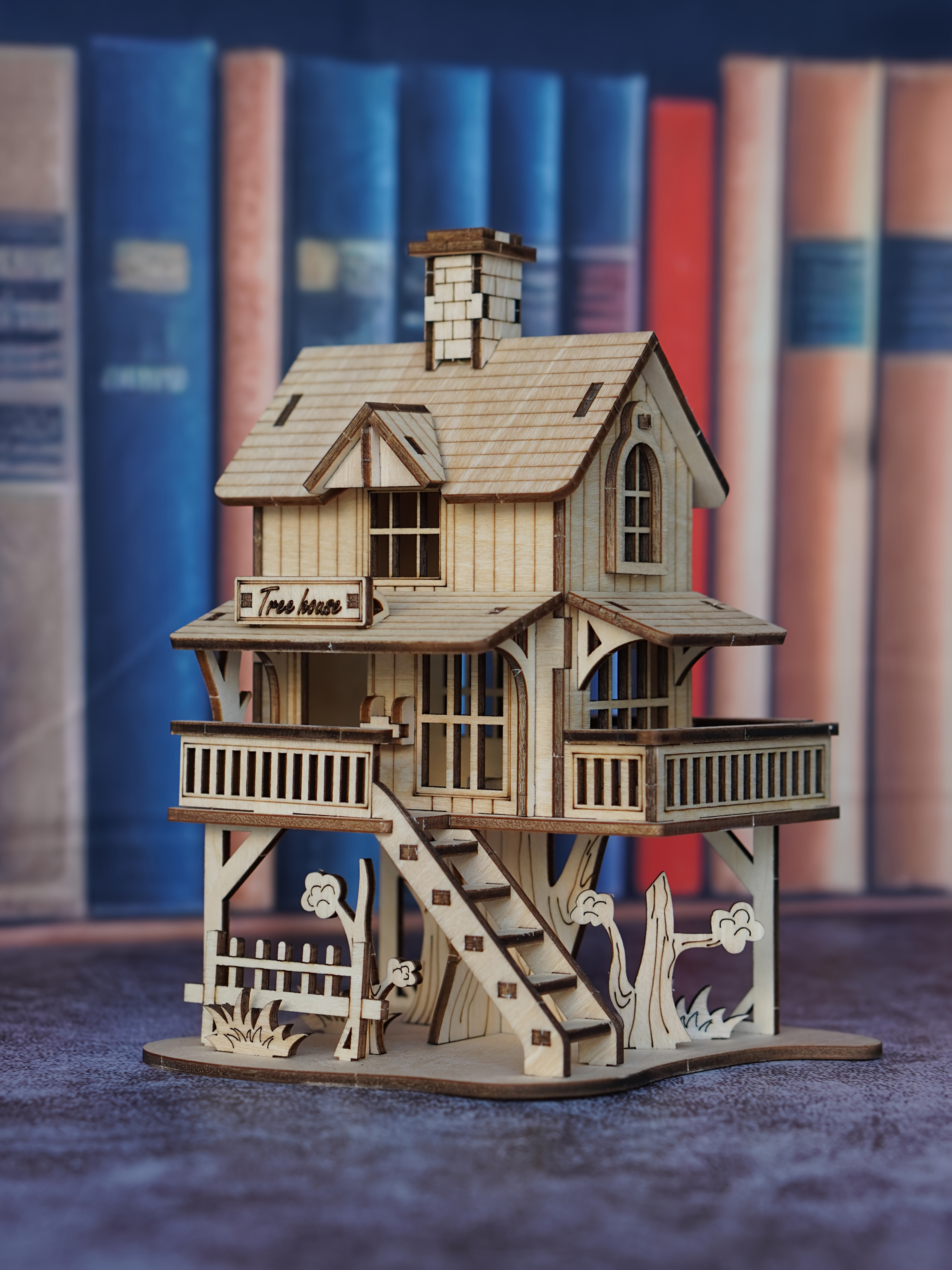 rustic wooden puzzle model 3d kit - Temu