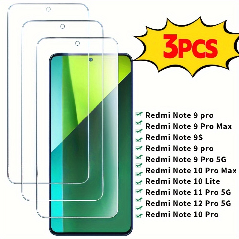 glossy tempered glass screen protectors note 9s pro Temu Romania
