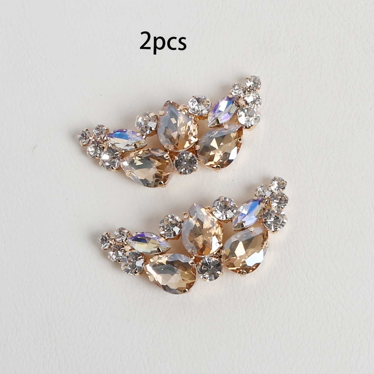 TEMU 2pcs Fashion New And Yellow Detachable Diy High Heel Shoe Sneaker Light Luxury Gift Party Date Versatile Trendy Gorgeous Exquisite Casual Shoe