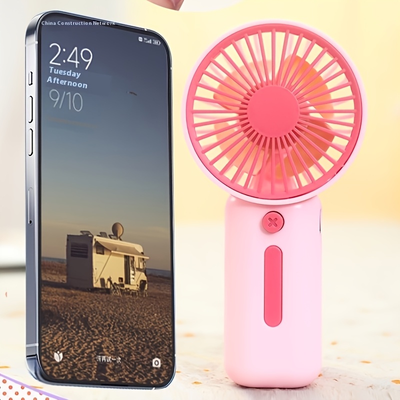 Mini Ventilador Portátil de Mano Disponible en 4 Colores - Portátil y Compacto (Sin Costo) - Adecuado para Múltiples Escenarios