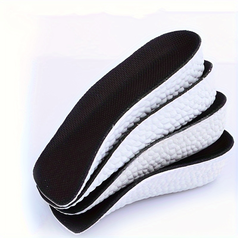 

Ultra-comfortable Shock-absorbing Insoles - Breathable, Material, Invisible Height For Sports Shoes, Half Size Fit