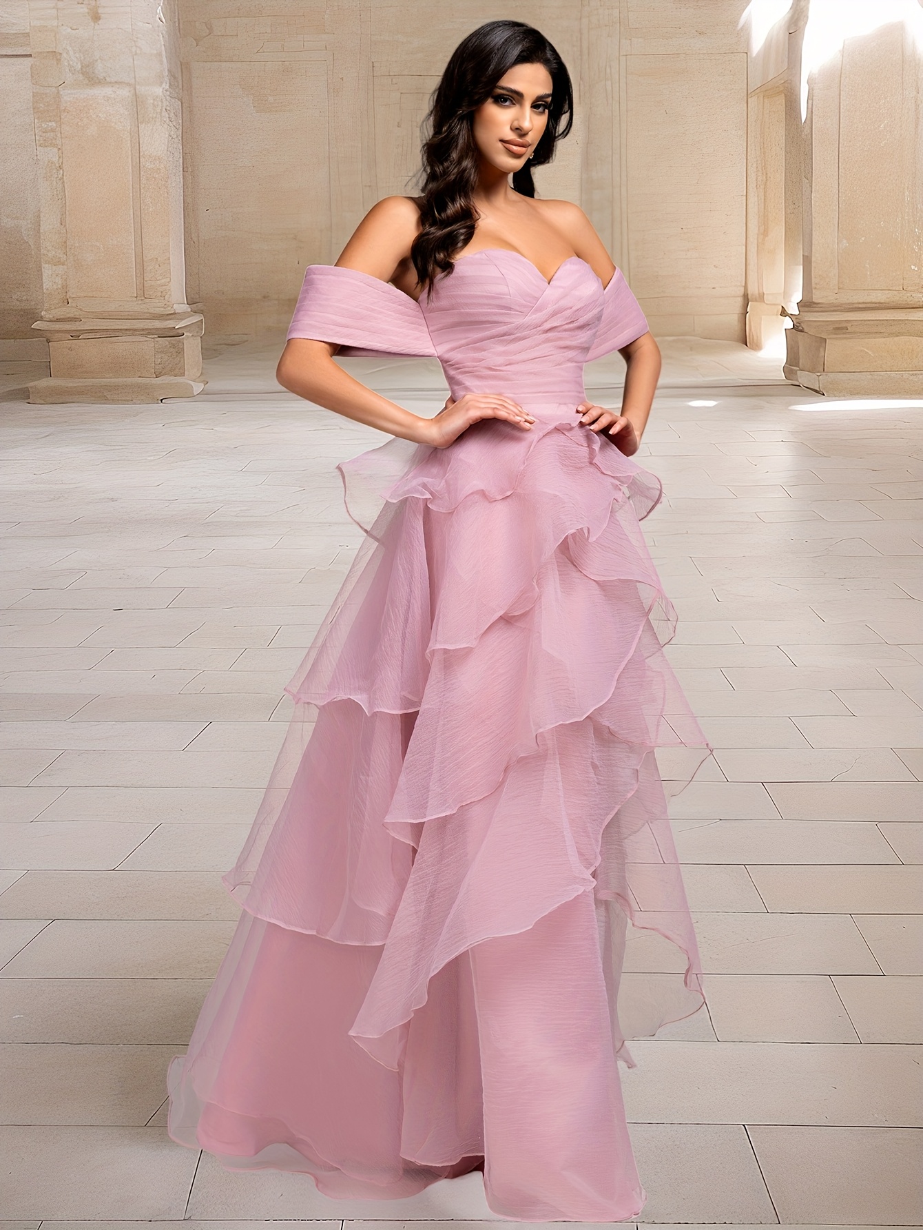 princess polly baby blue dress Off the Shoulder Bridesmaid Dresses & Gowns main image 0