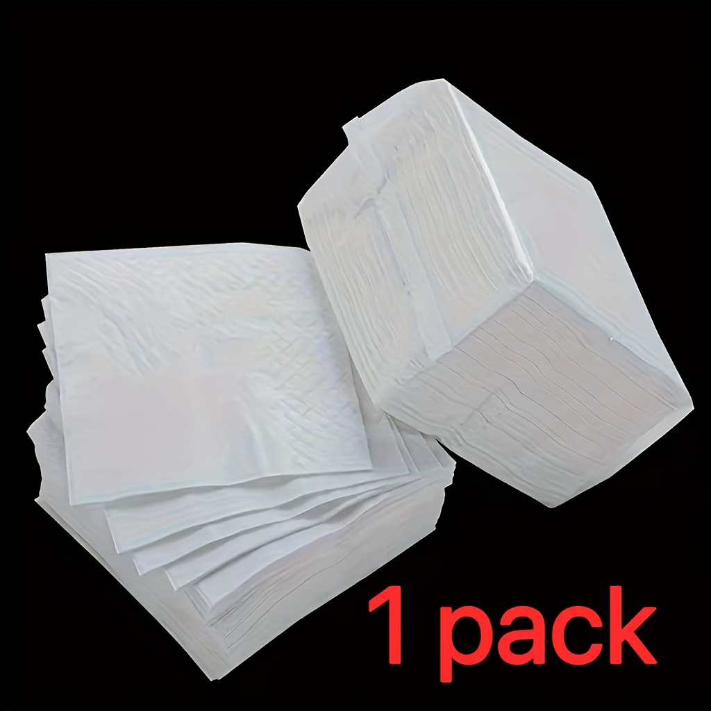 100 White Square Disposable Napkins - Elegant, Versatile And Individually Wrapped For Hygiene - Suitable For Parties, Weddings And High-end Banquets