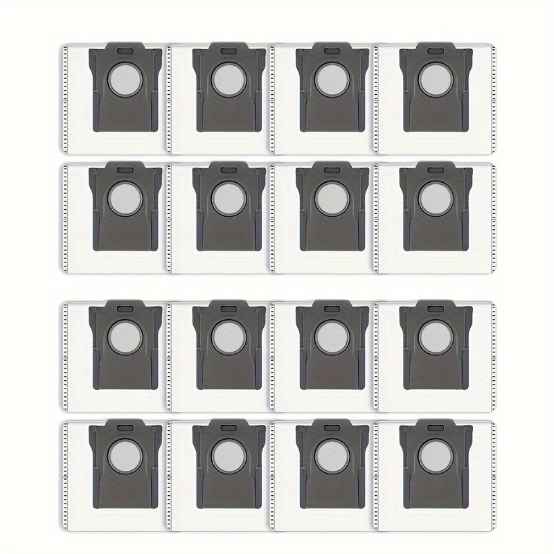 TEMU 16pcs Compatible For X50 Ultra//l50/l40s Ultra Replacement Parts & Dust Bags Refill Pack - Multi-suitable For X50 Ultra, L50 Ultra, L40s Ae