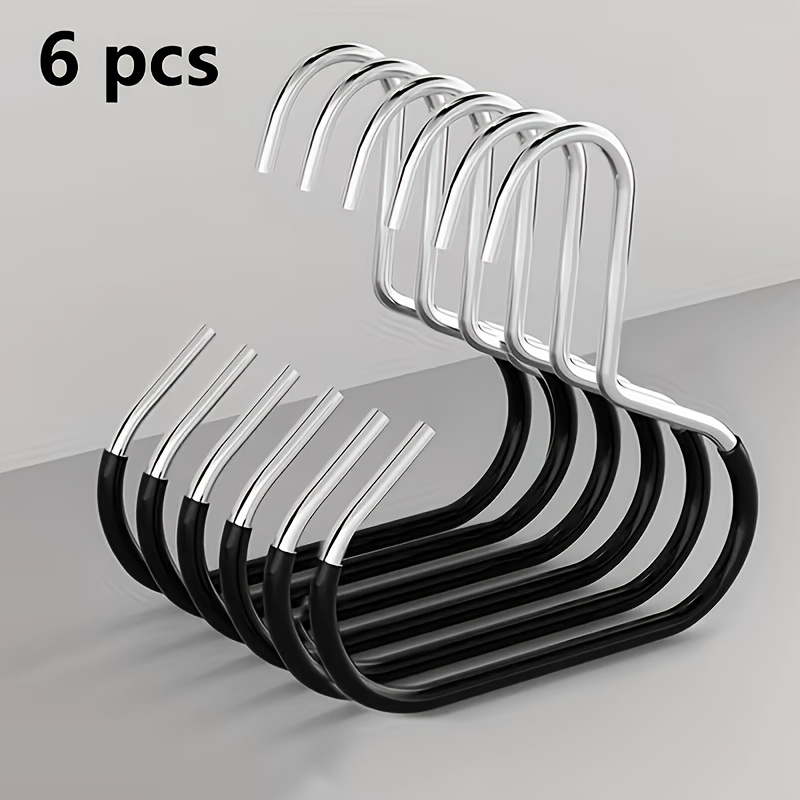 TEMU Lot de 6 porte-chapeaux et accessoires muraux ZXF - Étagère montable sur porte pour casquettes de baseball, écharpes, ceintures, cadre en