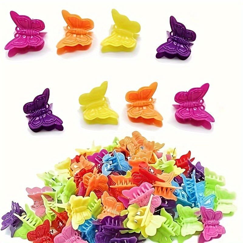 

50pcs Hair Clips Soft Mini Cute Accessories Suitable For 90s Girls And Ladies, Matte Multiple Colors, Beautiful And Random Colors