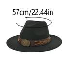 new classic fedora hats vintage lightweight cowboy felt hat western style outdoor fedoras for women men