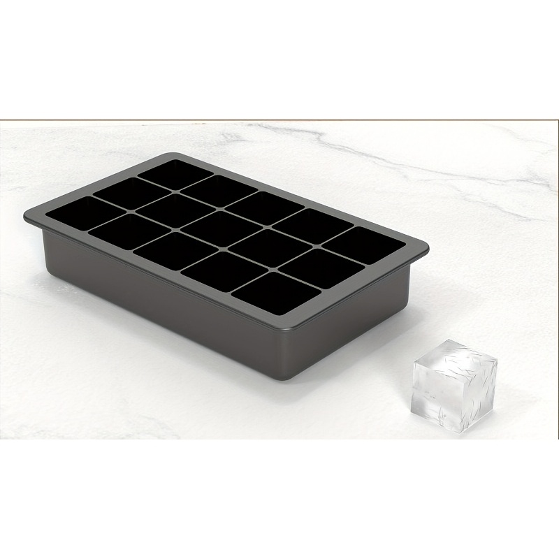 Image of 1pc 15-grid Cube Of Ice Trays, With Each Tray Easily 15 Cubes Of Ice, Reusable, Suitable For Refrigerator, Beverages, Chocolate, Juice