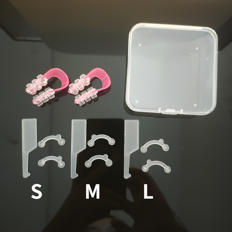 TEMU Set da 12 pezzi - Naselli in silicone, Set per del naso - Naselli 3D invisibili, un lifting naturale e flessibile, Design , e invisibile,