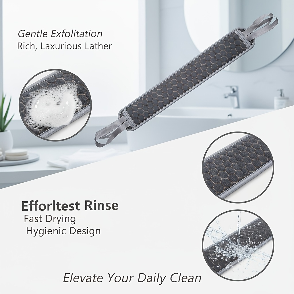 Extra-Long Bath Mitt for Spa-Like Comfort