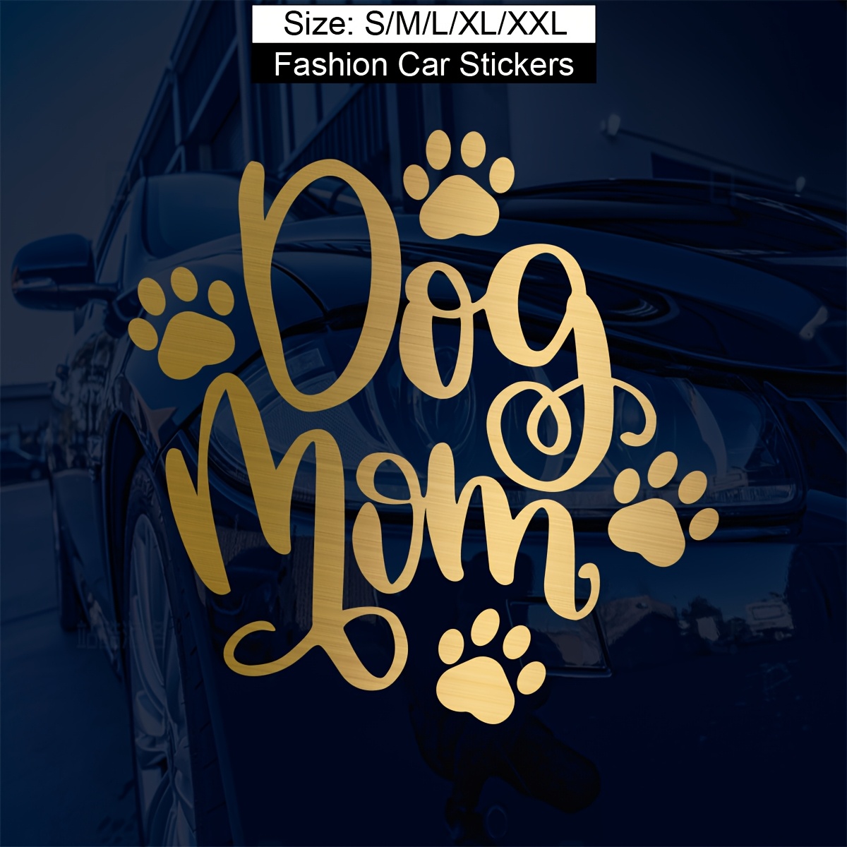 WickedGoodz Shar Pei Mom Decal – Dog Lover Bumper Sticker, 4.75x3.3 Inches, Waterproof Vinyl For Car Or Laptop