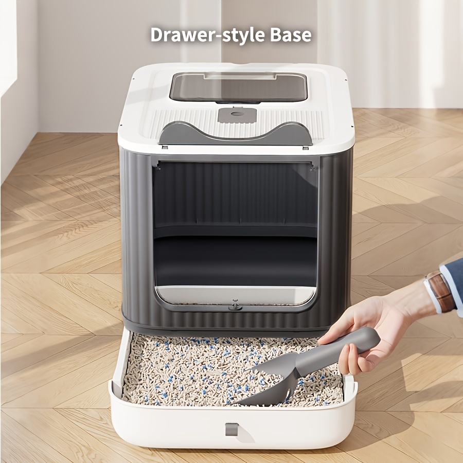 enclosed cat litter box sold on Temu United States