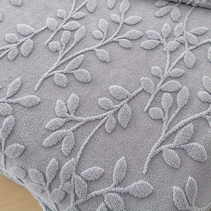 1pc cozy contemporary jacquard embossed multifunctional nap throw blanket   polyester knitted fabric 200 250  weight no   details 3