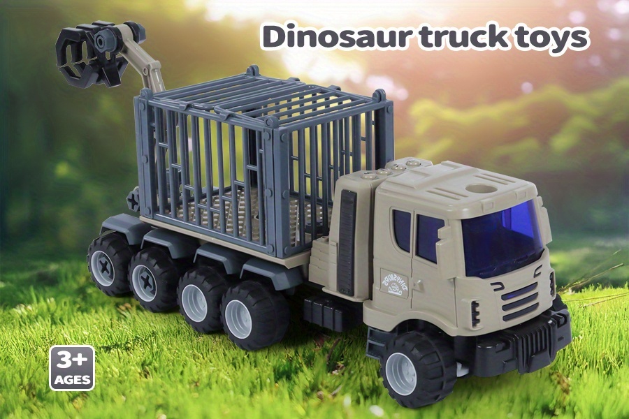 Truck Toy For Kids6-12 Ages, Transport Vehicle Carrier Car Toys, With Lights And Music, Simulates Digging Actions, Suitable For Boys, Girls And Children, Halloween Gift