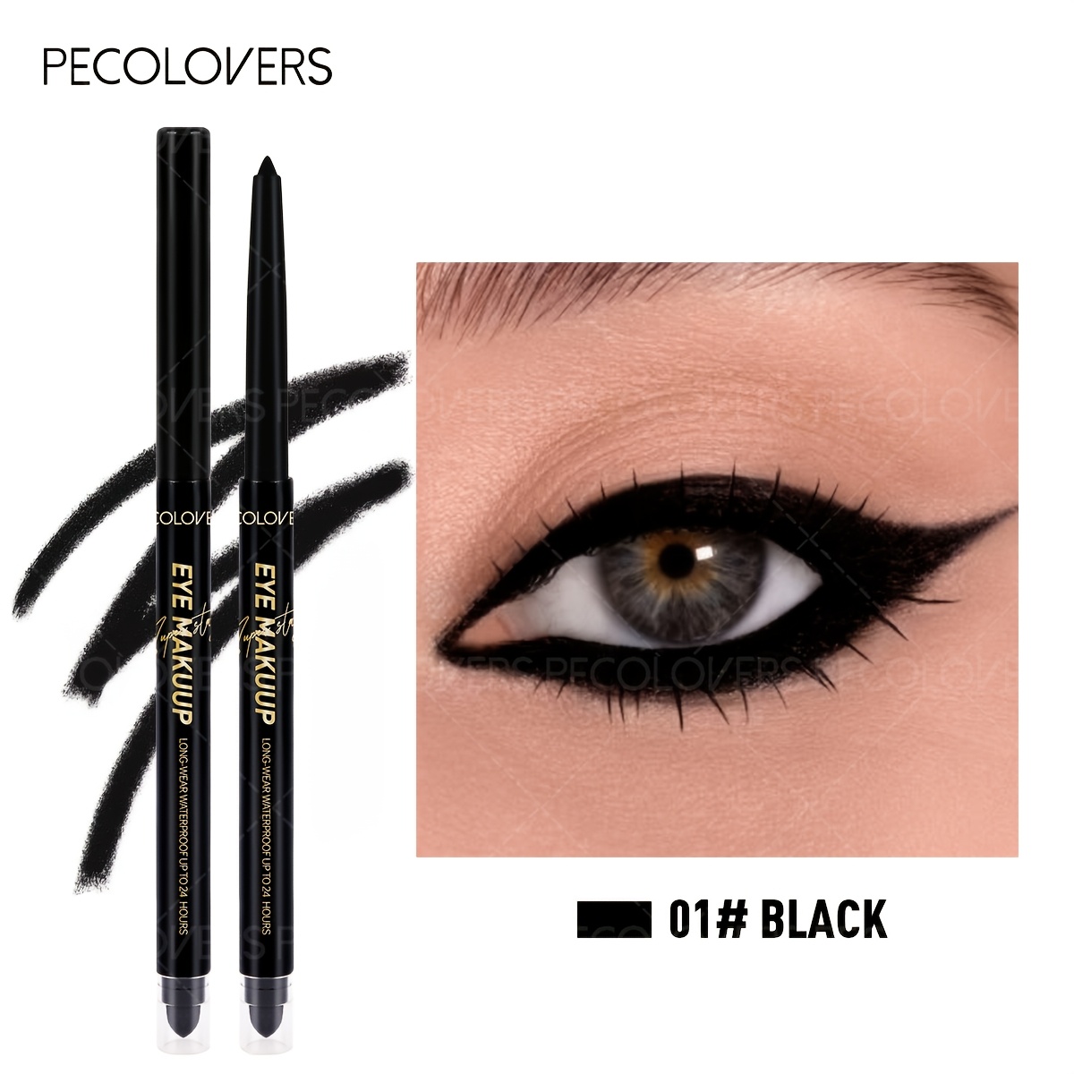Waterproof Eyeliner Gel Pen Long-lasting Black Eyeliner Easy-to-apply For Sensitive Makeup Tool