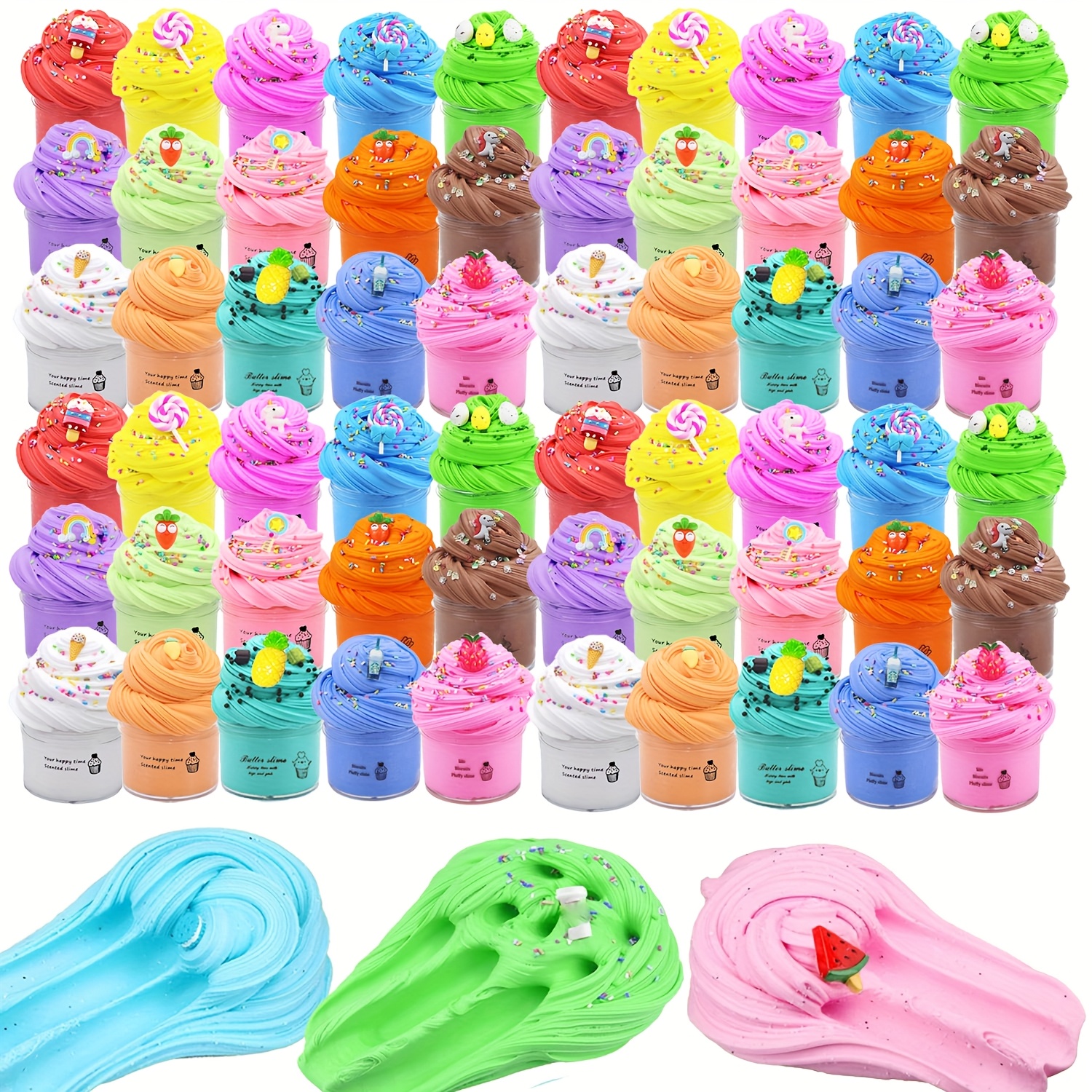 Lot De 24 Slimes Galaxie – Extensible, Non Collant – Couleurs Spatiales – Idéal Pour Fêtes Et Sacs Surprises – Dès 5 Ans