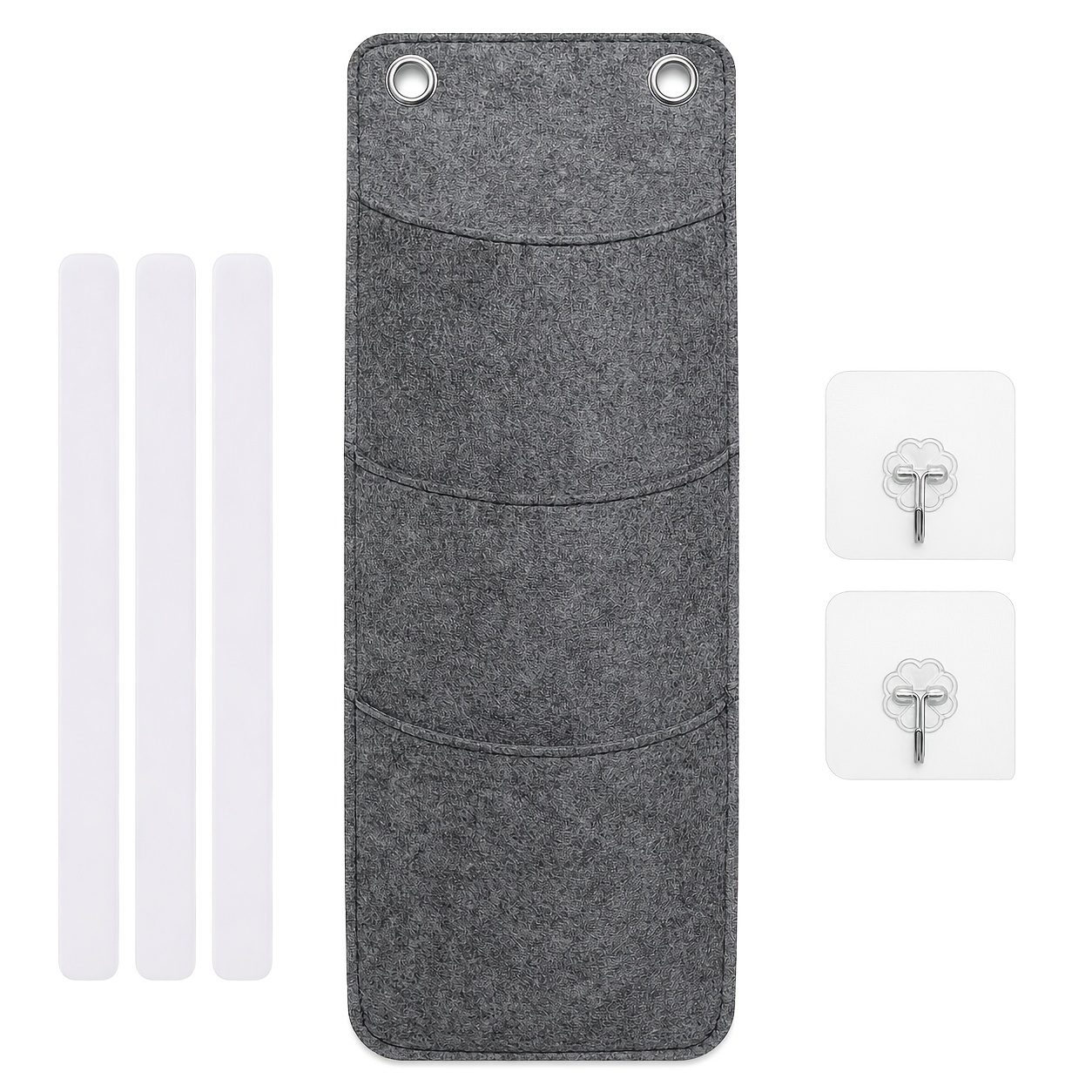 TEMU Upgraded Three-layer Large Capacity Rv Felt Wall-mounted Storage Bag, Suitable For , Rvs, And Travel Trailers, No Drilling Required, Includes