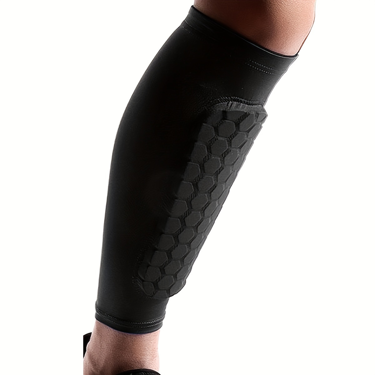1pc Soccer Guard Pads: Breathable, Anti-Collision EVA Calf Compression  Sleeve with Honeycomb Pads for Outdoor Sports