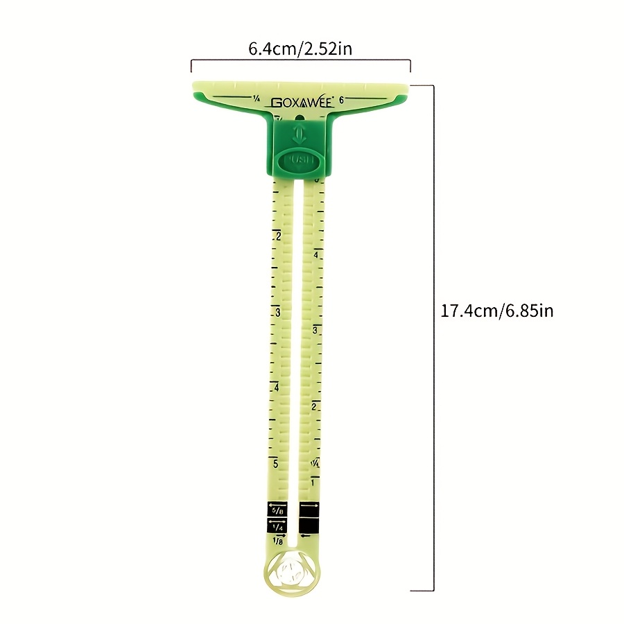 Goxawee Multifunctional Sliding Gauge Heavy Duty Industrial Drawing Tool With Measuring Scales, Adjustable Scale, Ergonomic Handle, And Locking Mechanism