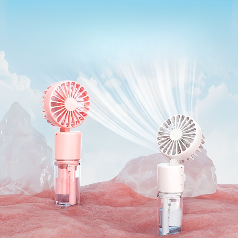 

Portable Handheld Mist Fan, Humidifier Personal Cooling Spray With Neck Hanging Design, Foldable Mini Travel Fan, Casual Style