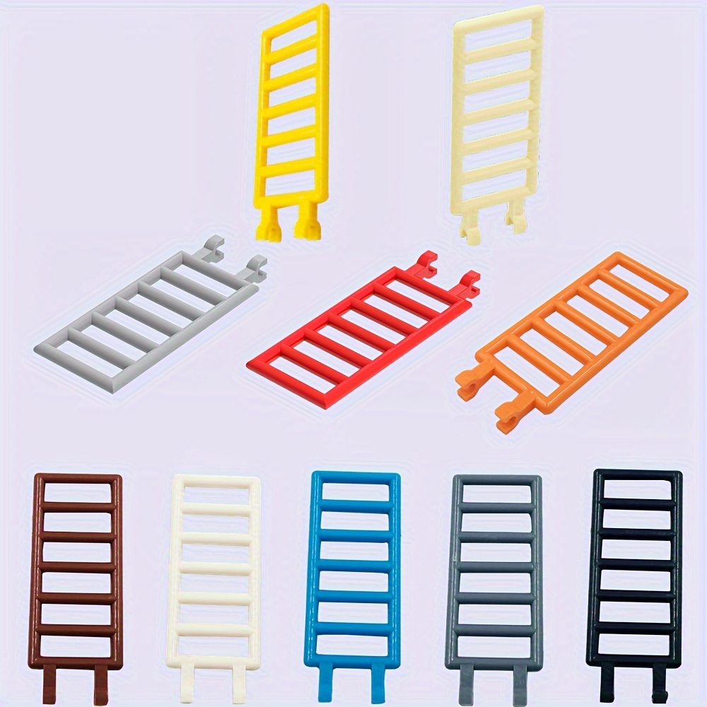 Image of 10pcs Colorful Building Block Set - Staircase, & For Farm Garden Ranch Scenes - Compatible With - Perfect Diy Toy For , Ideal Christmas Or Birthday Gift, Best For Christmas