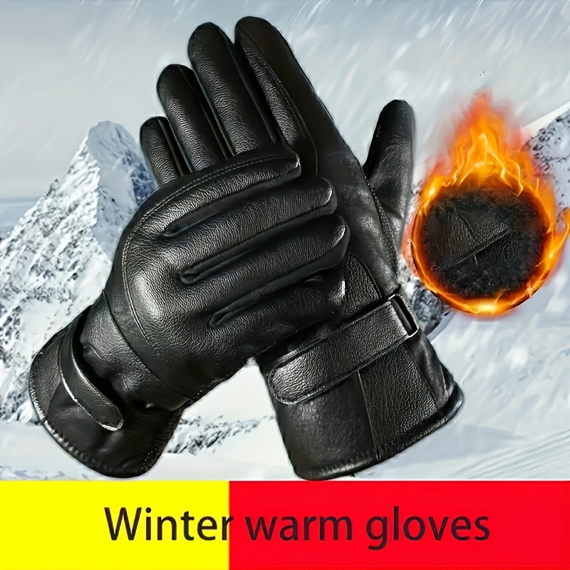 

1 Gloves - Touchscreen , , Knitted Snap , Comfortable For Snowboarding, , And Driving